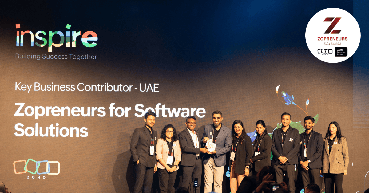 Setting the Global Benchmark: Zopreneurs Honored by Zoho at INSPIRE 2026