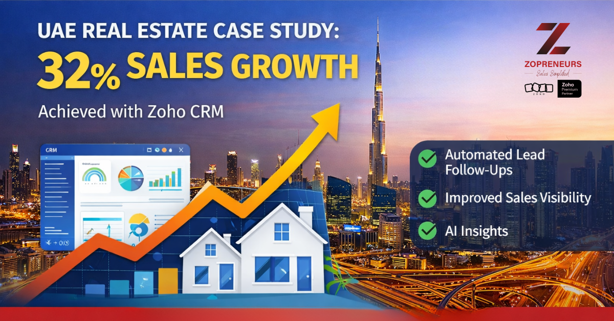 UAE Business Achieves 32% Sales Growth with Zoho CRM Implementation
