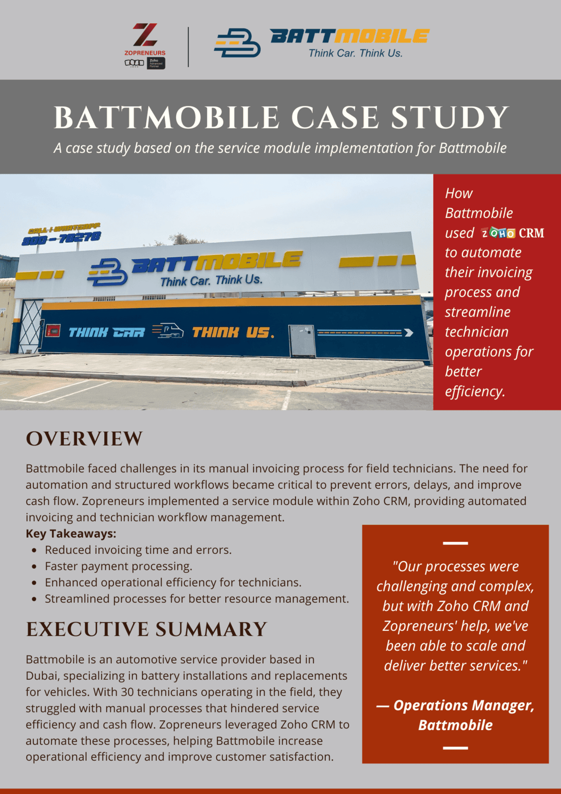Battmobile Case Study