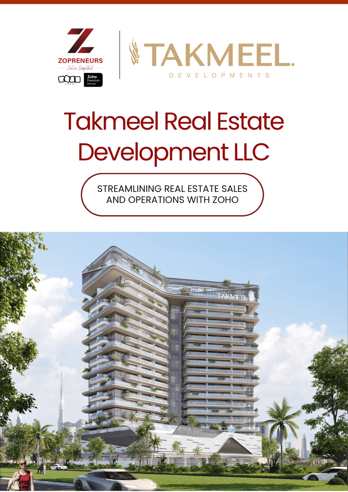 Takmeel Real Estate Development – Zoho CRM Implementation for Real Estate Business in UAE