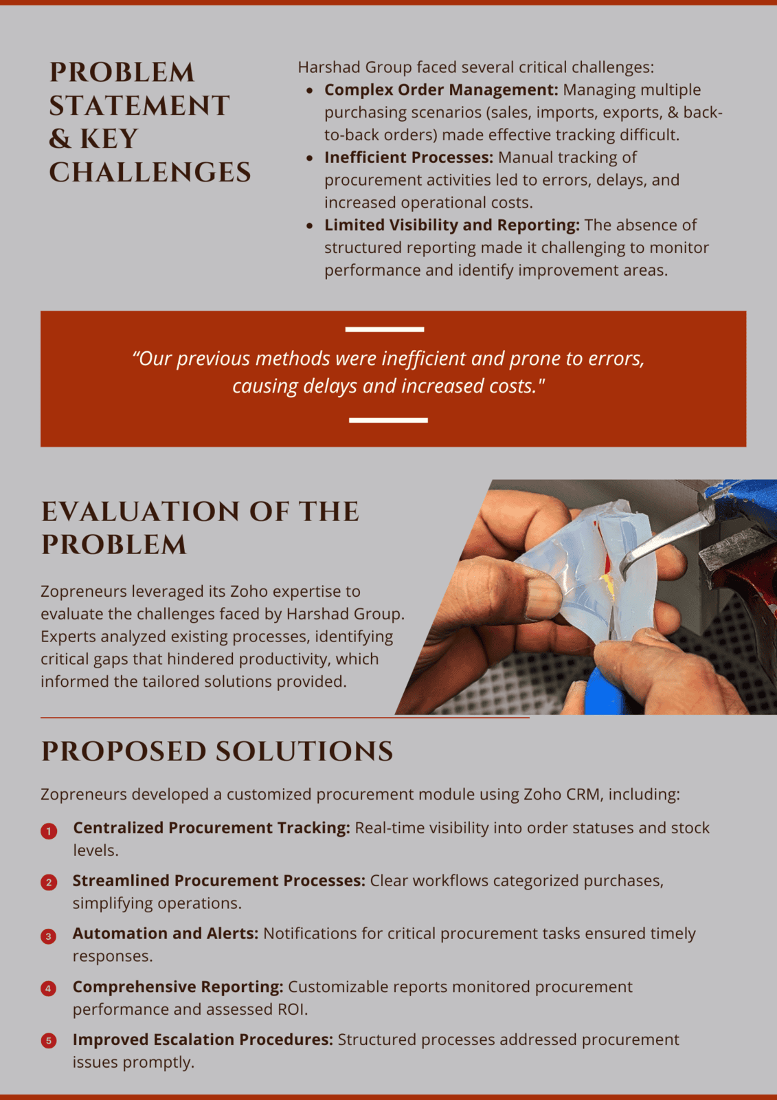 Harshad Group Case Study
