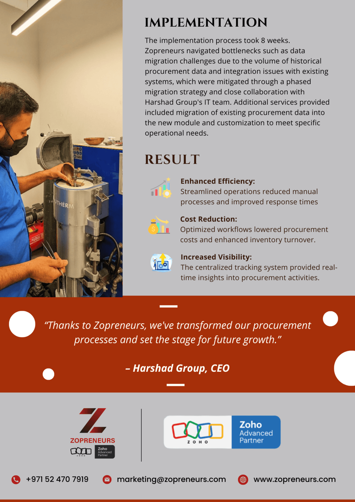 Harshad Group Case Study