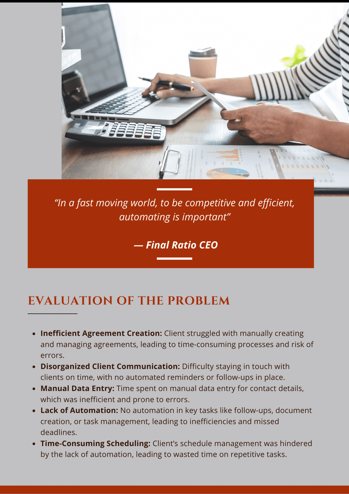 Final Ratio Case Study